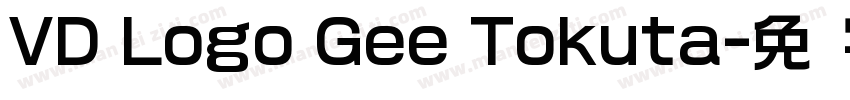 VD Logo Gee Tokuta字体转换